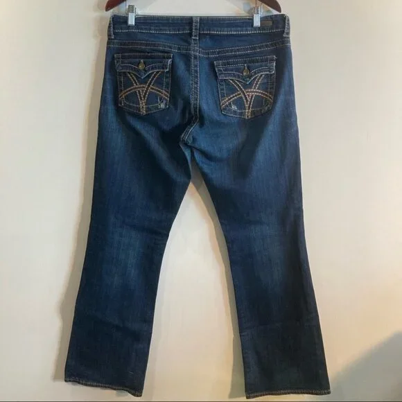 KUT FROM THE KLOTH Sz 12 So Low Straight Leg Jeans - Picture 6 of 14